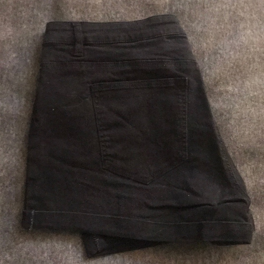 Black Denim Short